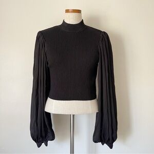 Ronny Kobo Black Aliana Blouse size Small NWOT